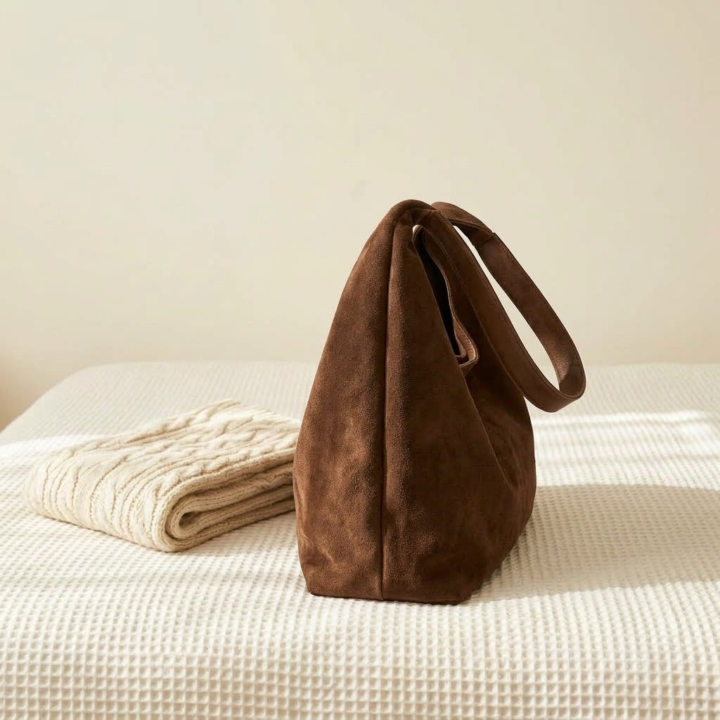 Chiara | Borsa Hobo Oversize in Camoscio
