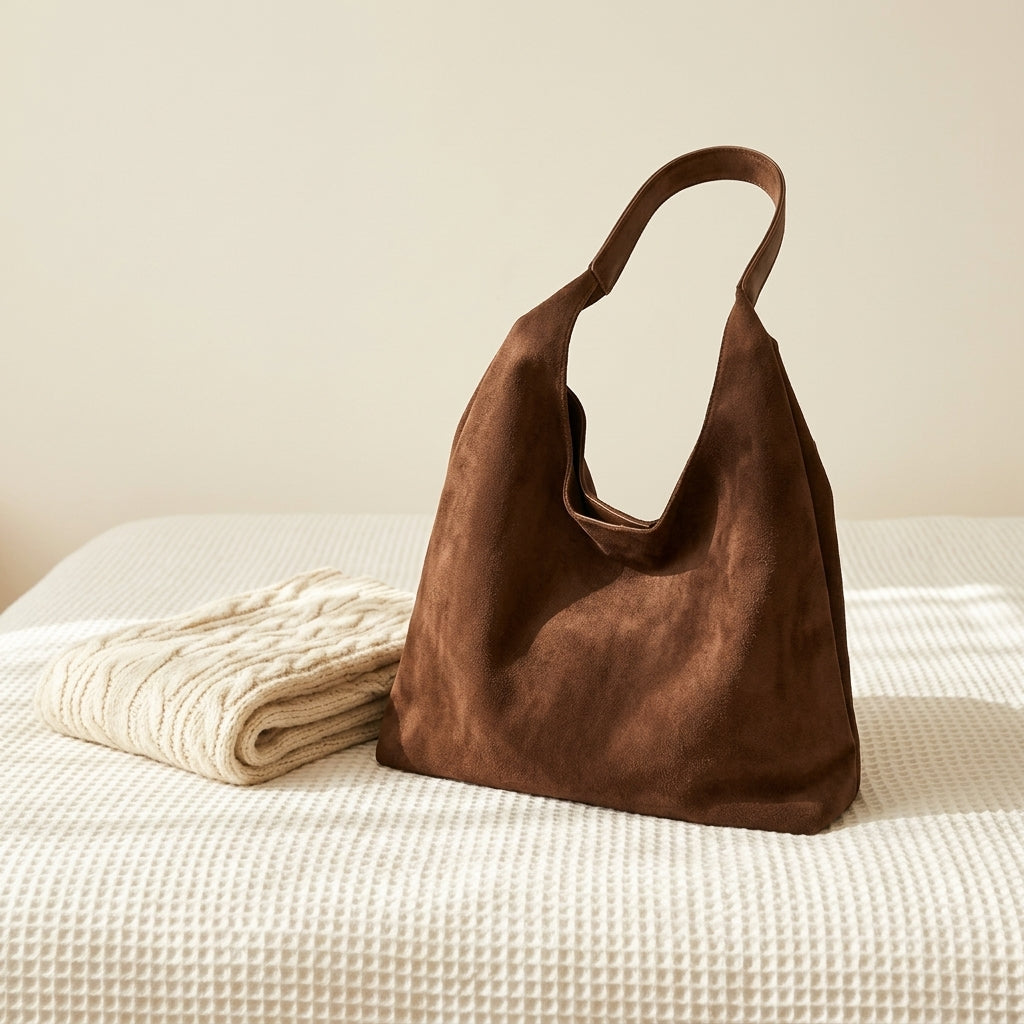 Chiara | Borsa Hobo Oversize in Camoscio