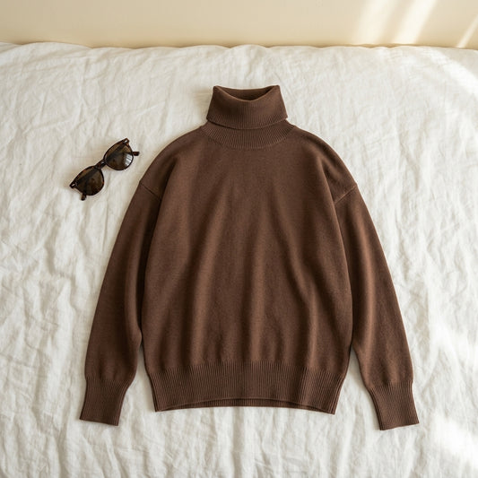 Emma | Maglione Dolcevita in Lana e Cashmere