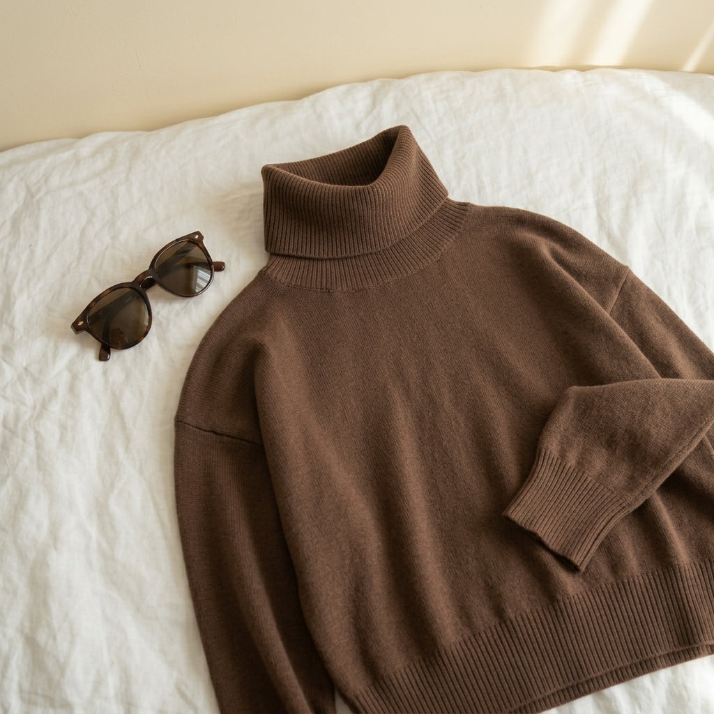 Emma | Maglione Dolcevita in Lana e Cashmere