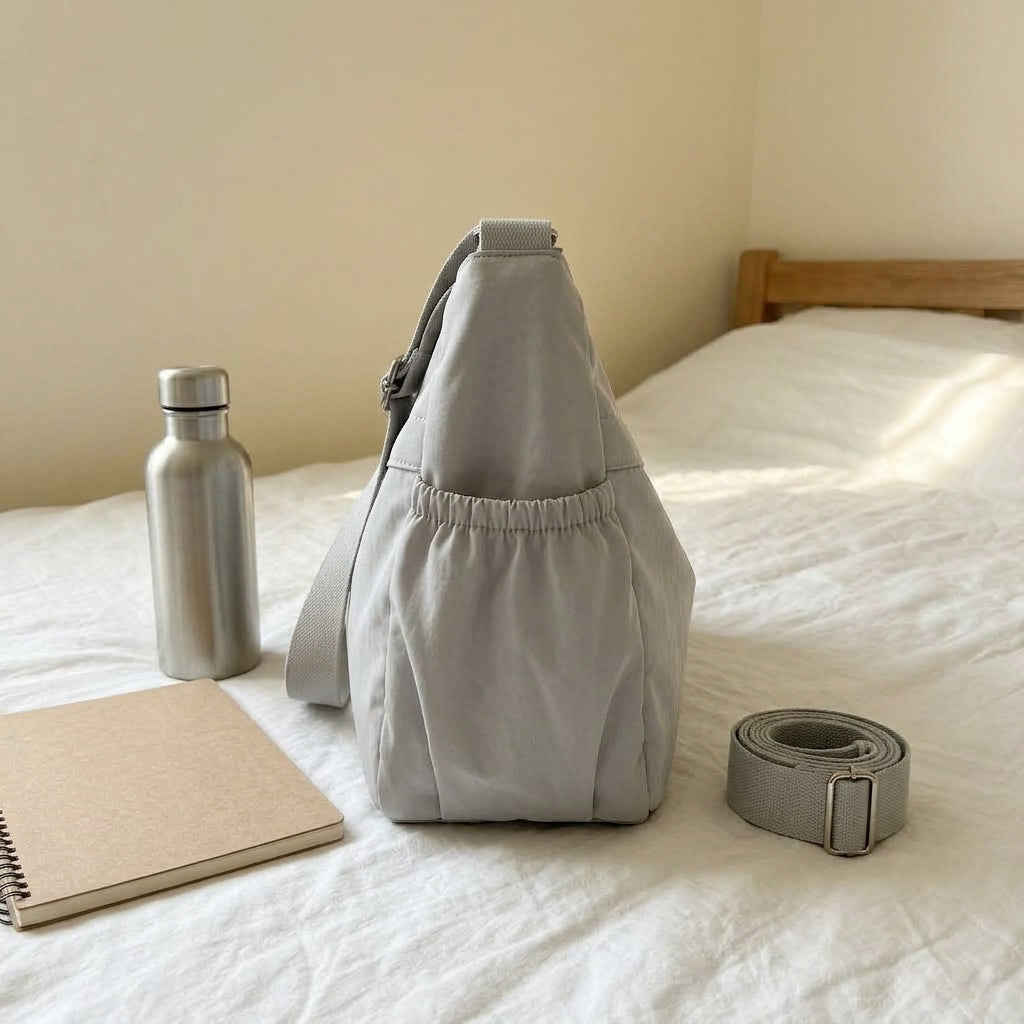 Mia | Borsa a Tracolla in Nylon Oversize