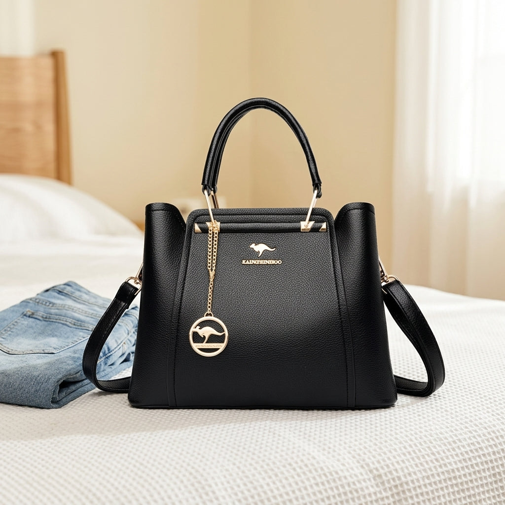 Giulia | Borsa a Mano in Pelle con Tracolla