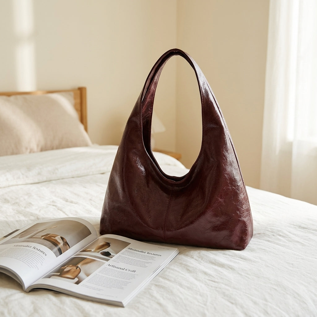 Bianca | Borsa Hobo a Spalla in Pelle