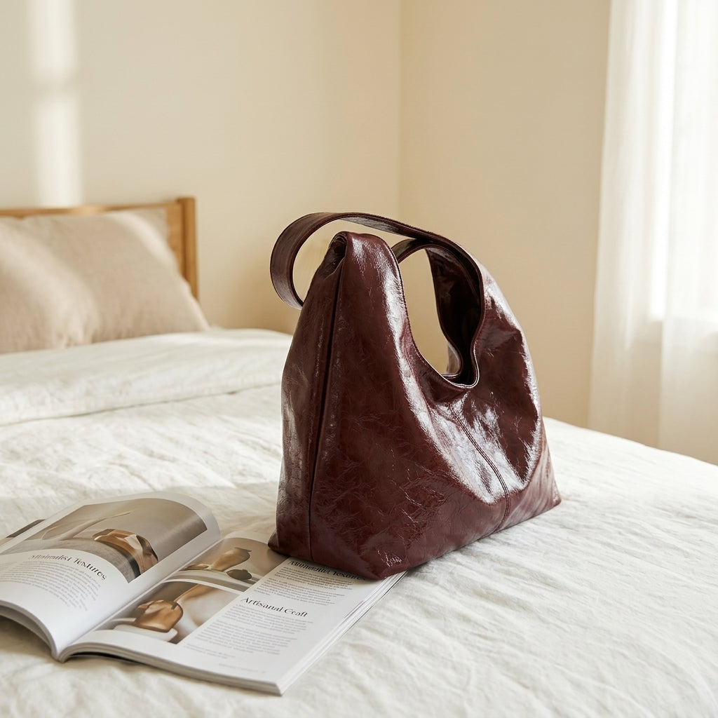 Bianca | Borsa Hobo a Spalla in Pelle