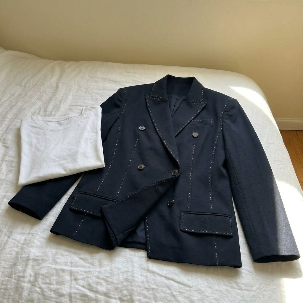 Nadia | Blazer Doppiopetto Trapuntato