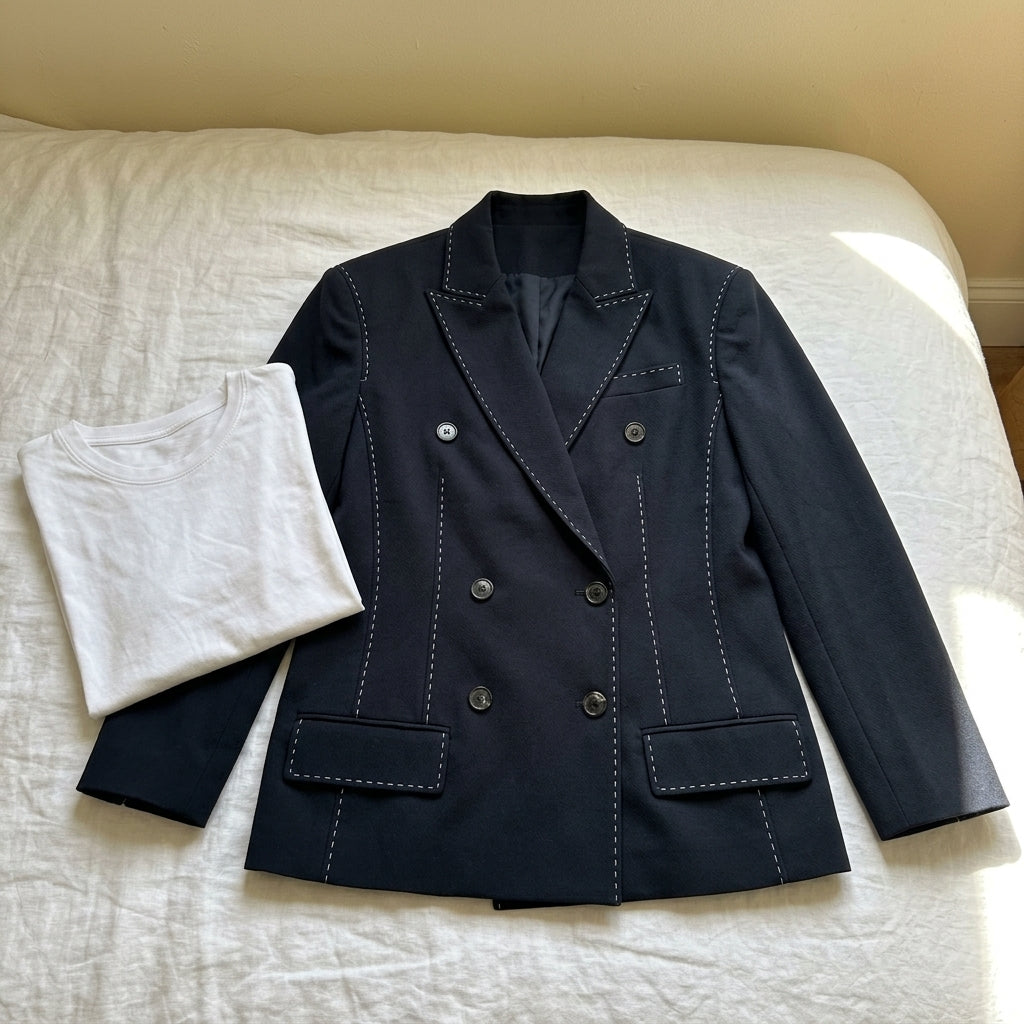 Nadia | Blazer Doppiopetto Trapuntato