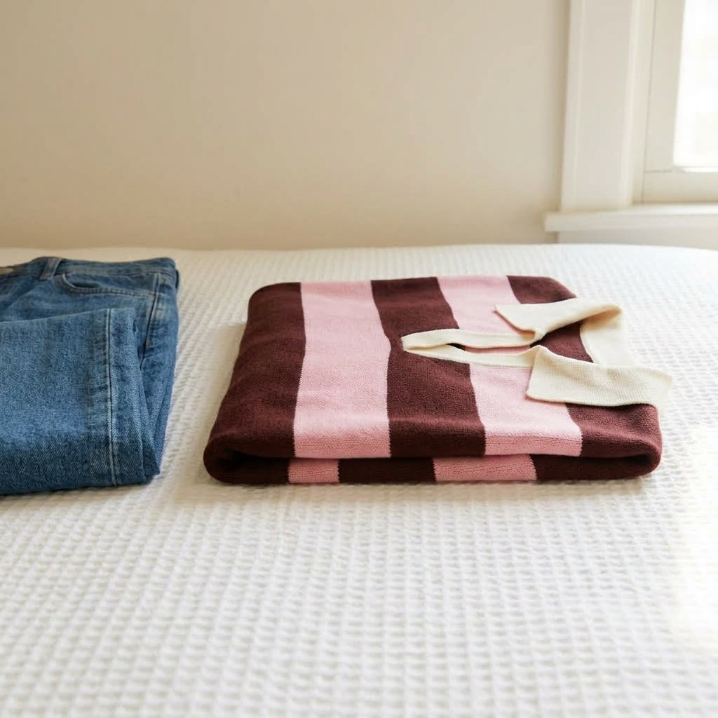 Agnese | Maglione a Righe con Collo Polo