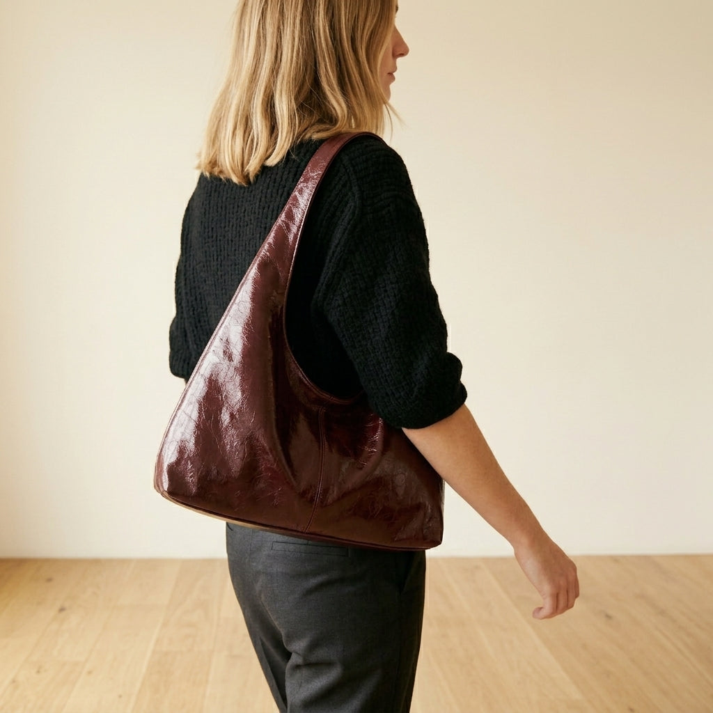 Bianca | Borsa Hobo a Spalla in Pelle