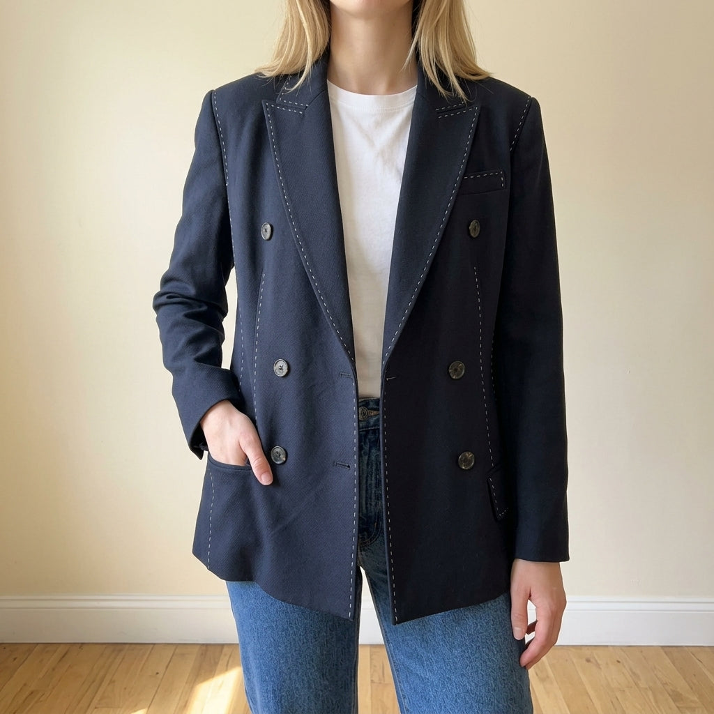 Nadia | Blazer Doppiopetto Trapuntato