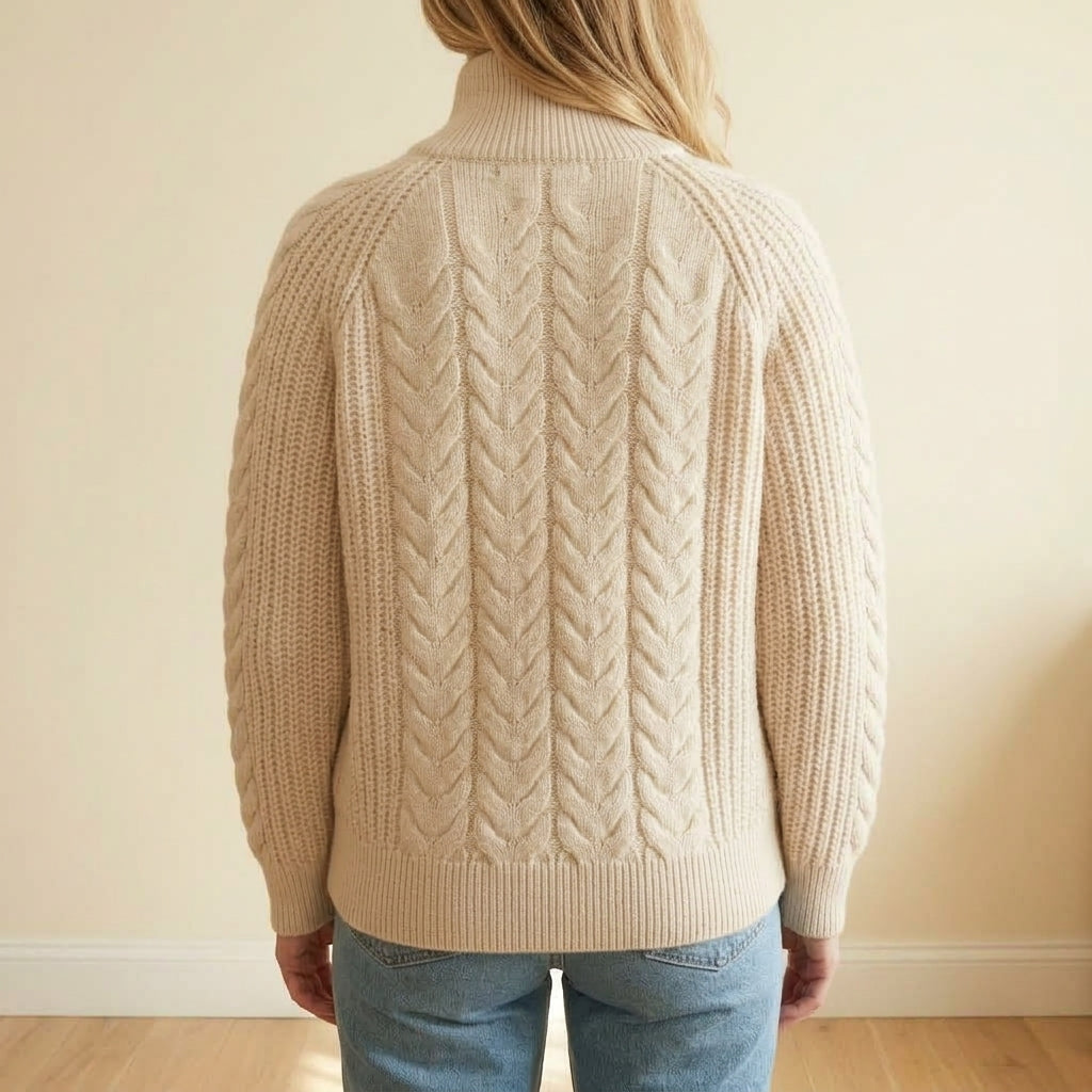 Sole | Cardigan in Cashmere con Collo a Zip