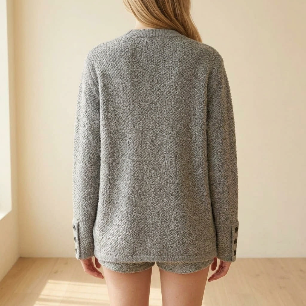 Teresa | Cardigan in Cashmere con Collo a V