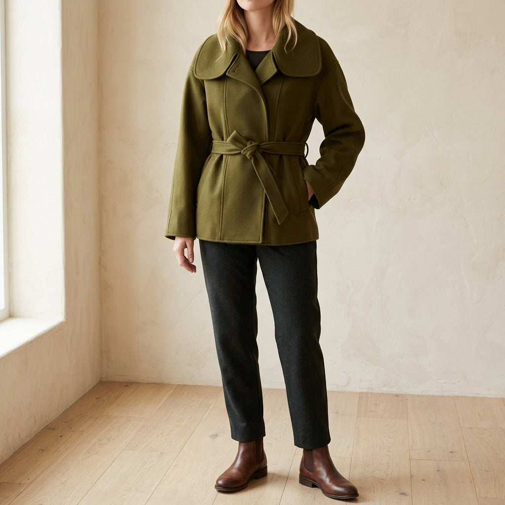 Olivia | Cappotto Oversize con Collo Alto