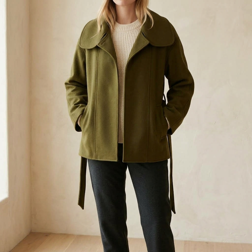 Olivia | Cappotto Oversize con Collo Alto